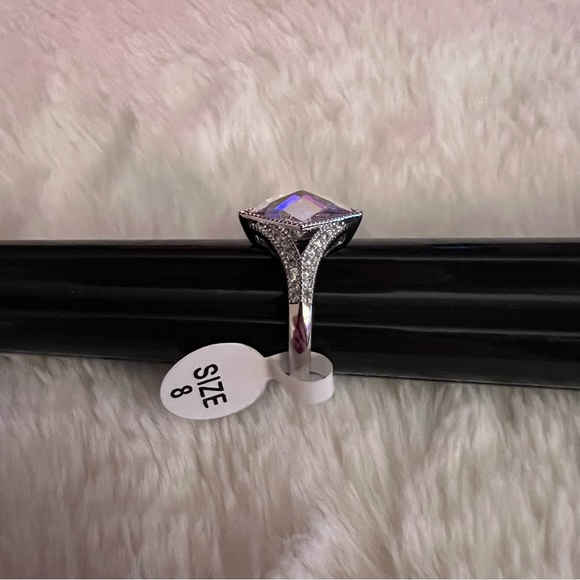 Fragrant Jewels silver tone ring size 8 - Picture 2 of 2